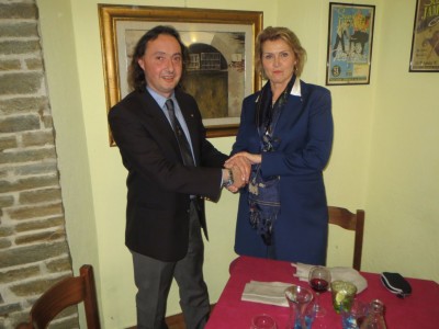 Commander of Italy Anselmo Sarchi and Commander of Monaco Jacqueline Marschner von Helmreich